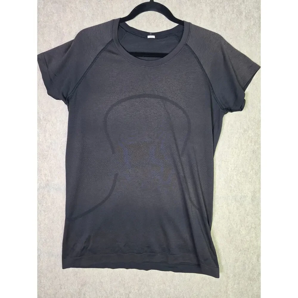 lululemon Swiftly Tech Short Sleeve 2.0 Shirt Brown/black size 12.
